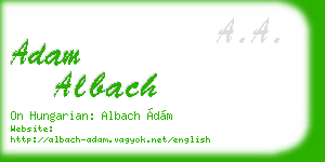 adam albach business card
